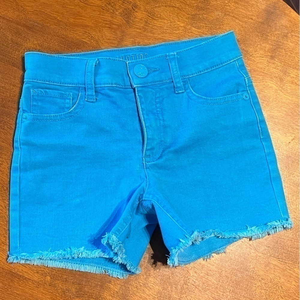 🥳 4 for $20 Sale!! 🥳 Justice Denim Shorts, Size 8, Neon Blue
